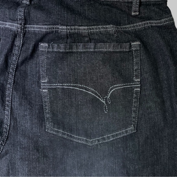 L.A. Blues Vintage Plus 5 Jeans Boot Cut Mid Rise Stretch Right Fit Charcoal 22 - Picture 6 of 16